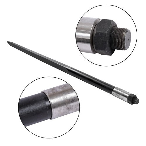 Solid Spare 49" 1PCS Square Hay Spike Bale Spear Wide Tine Spike Skid Conus For Tractor