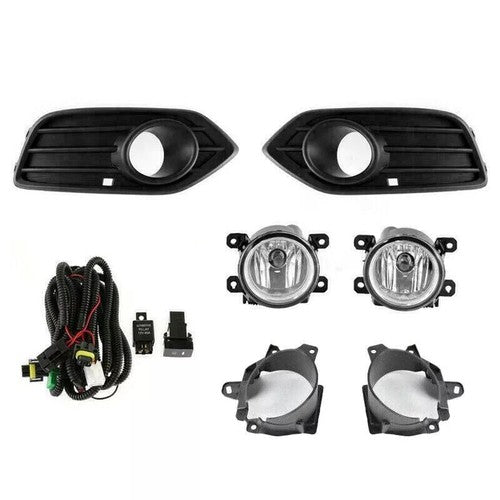 Fit 2019 2020 2021 2022 Honda HRV HR-V Fog Light Driving Lamp w/ Bezel LH RH