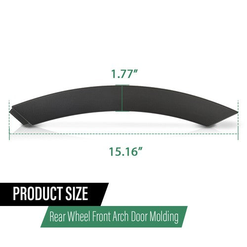 Solid Spare Fit For 12-2019 Land Rover Range Rover Evoque Rear Wheel Front Arch Door Molding