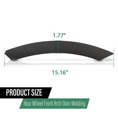 Solid Spare Fit For 12-2019 Land Rover Range Rover Evoque Rear Wheel Front Arch Door Molding