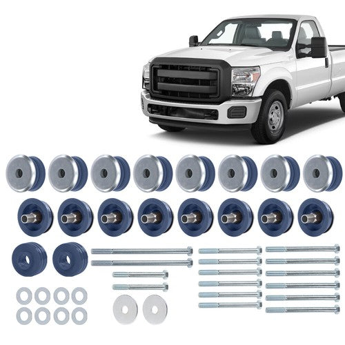 Solid Spare Fit For 08-16 Ford F-250 F-350 Super Duty Blue Body Cab Mount Kit KF04060BK
