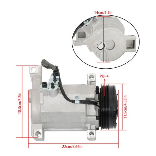 Solid Spare Fit For CHEVROLET SUBURBAN 2500 2000-2002 Air Conditioner Compressor 15-21127