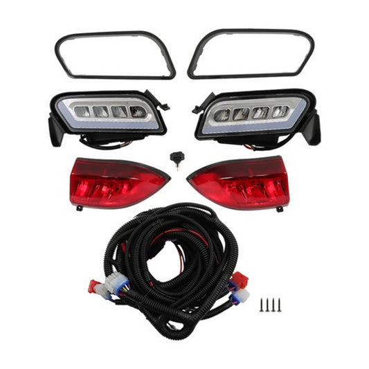 Solid Spare For Club Car Tempo Golf Cart LED Headlight and Tail Light Kit 2018+ New