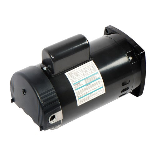 Solid Spare 1HP B2848 B848 Single Speed Pool Pump Motor Y56Y Frame Square Flange W/GO-KIT-32