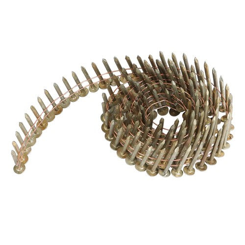 Solid Spare 7200Pcs 15 Degree Galvanized Coil Roofing Nail 3/8" Head Diameter 1-1/4" × 0.12"