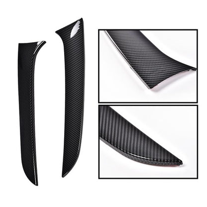 Solid Spare Fit For 12-19 BMW F20 F21 Carbon Look Rear Trunk Side Wings Spoilers Panels