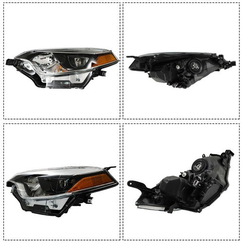 Solid Spare Pair For Toyota Corolla 2014-2016 Headlights Driver+Passenger Side Clear Lens