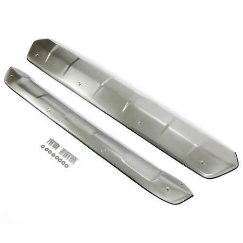 Solid Spare For Toyota RAV4 2019-23 Front+Rear Bumper Skid Plate Valance Lower Cover Silver