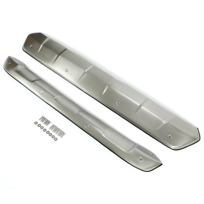 Solid Spare For Toyota RAV4 2019-23 Front+Rear Bumper Skid Plate Valance Lower Cover Silver