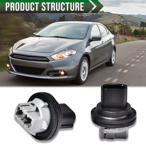 Solid Spare Pair Fit For 2013-2016 Dodge Dart Front Park Turn Signal Light /Lamp Socket