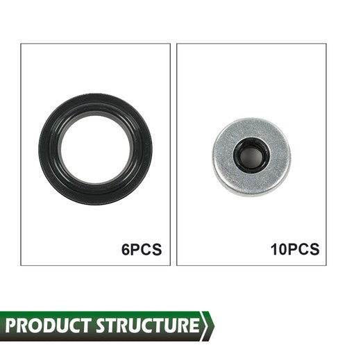 Solid Spare Valve Cover Gasket Seals Set Fit For 08-17 HONDA ACCORD ODYSSEY ACURA 3.5L V6