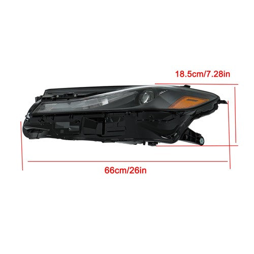 Solid Spare LED Headlight Assembly For Toyota Camry LE SE 2025 Right/Passenger+Left/Driver