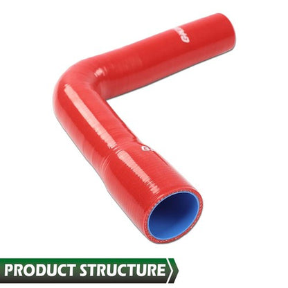Solid Spare Fit For 72-81 Jeep AMC CJ5 CJ6 J10 J20 Wagoneer 304 360 V8 Red Radiator Hose Kit