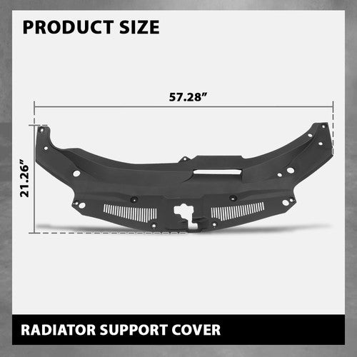Solid Spare Radiator Support Cover For 16-20 Lexus RX350 RX350L RX450h RX450hL 532950E090