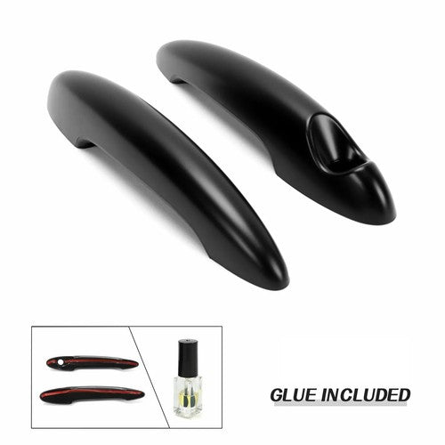 Solid Spare Pair Door Handle Covers Matte Black For MINI Cooper S R50 R52 R53 R55 R56 01-16