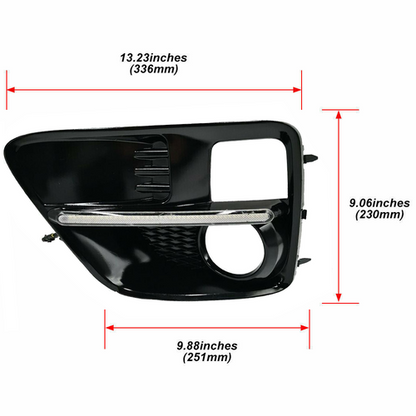 LED DRL Turn Signal Fog Lights Lamps w/Wiring For 2015 2016 2017 Subaru WRX STI