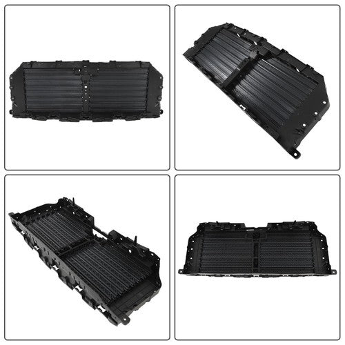 Solid Spare ML3Z-8475-A For 21-22 Ford F-150 Radiator Upper+Lower Grille Shutter W/O Motor