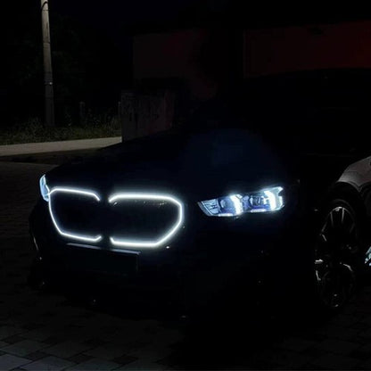 Front Bumper Grille LED Lights Trim Cover For BMW G20 320i 330i M340i 2023-2025