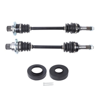 Solid Spare For Yamaha Rhino 450 660 700 2004-2009 Rear Left and Right CV Axles Drive Shaft