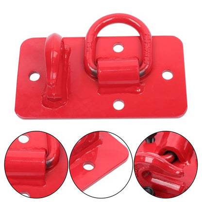 Solid Spare 15000 lbs 1Pair G70 Forged Steel Plate 3/8" Grab Hook with Backplate and D-Ring
