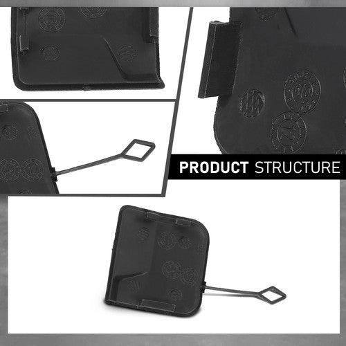 Solid Spare Fit For 2010-2016 Cadillac SRX Rear Bumper Tow Hook Eye Cover Cap 25777324