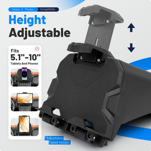 Solid Spare Tablet Holder Electric Device Mount For 2017-2025 2018 2019 Can Am Maverick X3