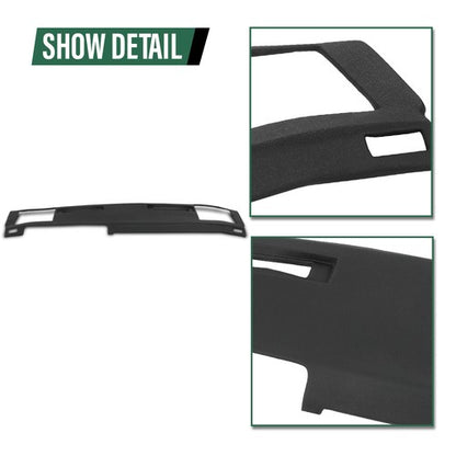 Solid Spare Dash Board Cover Cap Overlay Black Fit For 1986-1993 Chevy S10 GMC S15