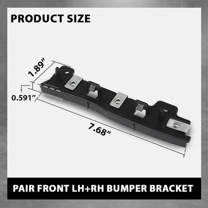 Solid Spare Fit For 2017-2019 Ford Escape Front Bumper Retainer Bracket Left+Right Side