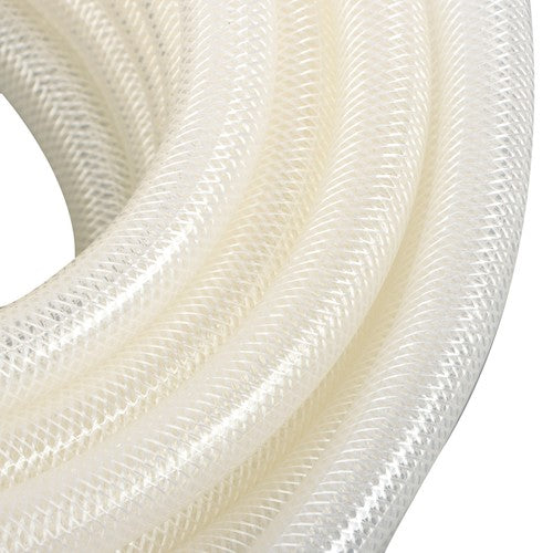 Solid Spare 3/4" ID x 1"OD 50ft Clear Braided PVC Hose High Pressure Reinforced Flexible New