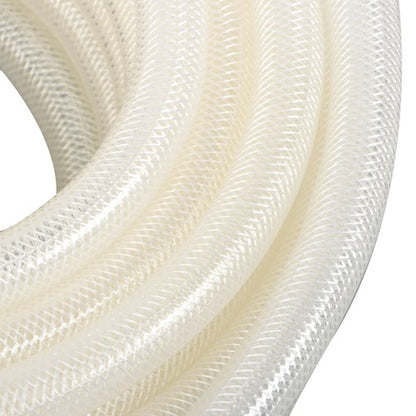 Solid Spare 3/4" ID x 1"OD 50ft Clear Braided PVC Hose High Pressure Reinforced Flexible New
