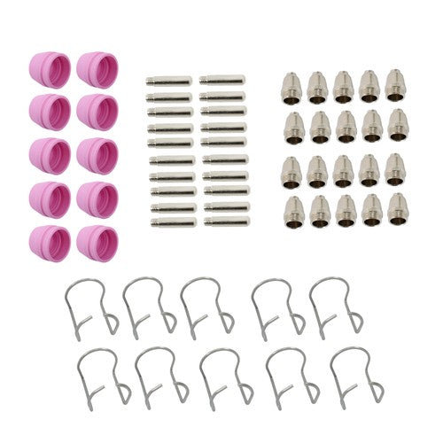 Solid Spare 60pcs Plasma Cutter Torch Consumables Kit for SG-55, AG-60, WSD-60 CUT50 60Amp