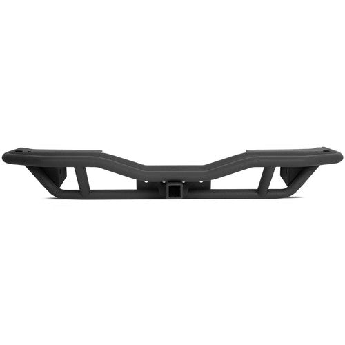 Solid Spare Textured Rear Bumper Guard w/ Receiver Hitch For 2007-2018 Jeep Wrangler JK