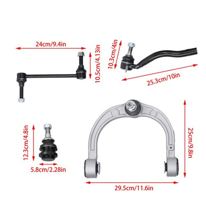 Solid Spare 8Pcs Front Control Arms Kit For Mercedes ML450 GL350 ML500 ML550 GL550 2008-2011