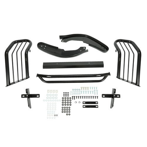 Solid Spare FOR JEEP GRAND CHEROKEE WJ 1999-04 POWDER COATED FRONT BUMPER BRUSH GRILLE GUARD