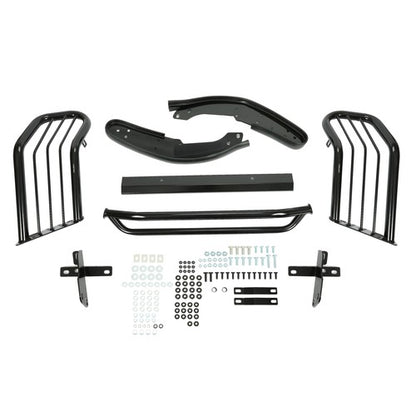 Solid Spare FOR JEEP GRAND CHEROKEE WJ 1999-04 POWDER COATED FRONT BUMPER BRUSH GRILLE GUARD