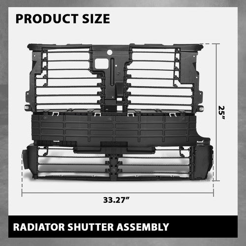 Solid Spare New Radiator Shutter Assembly W/O Motor FT4Z8475A Fit For 2015-2018 Ford Edge