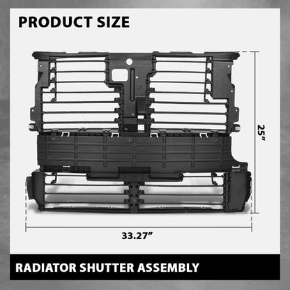 Solid Spare New Radiator Shutter Assembly W/O Motor FT4Z8475A Fit For 2015-2018 Ford Edge