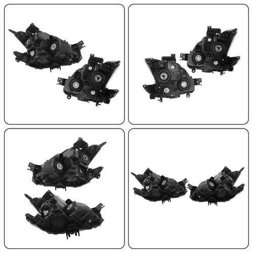Solid Spare For Nissan Maxima 2009-2014 Chrome Halogen RH+LH Headlights Assembly Projector