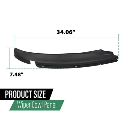 Solid Spare For 96-17 Chevy Express GMC Savana Passenger Side Windshield Wiper Cowl Cover