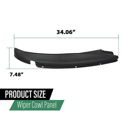 Solid Spare For 96-17 Chevy Express GMC Savana Passenger Side Windshield Wiper Cowl Cover