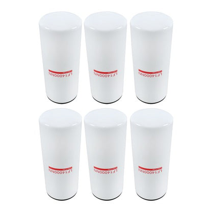 Solid Spare For Cummins ISX ISM QSX QSM X15 Replaces LF9001 Set of 6 Oil Filters LF14000NN