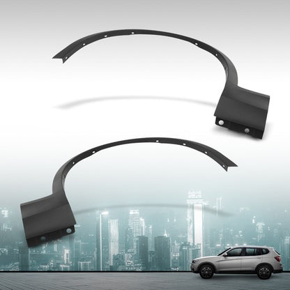 Solid Spare Front Fender Flare Trim Molding Left & Right Side Fit For 2011-2018 BMW X3 X4
