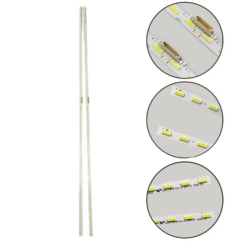 LED Backlight strips(2）For Samsung UN65NU6900 UN65RU7100 UN65RU7300 UN65NU6070