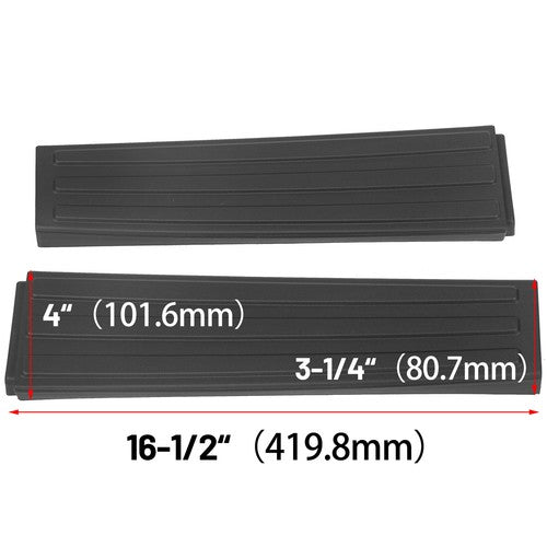 Solid Spare Flex Step Side Tailgate Molding Covers For 09-14 Ford F-150 End Cap Trim 2PCS