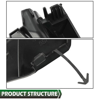 Solid Spare Fit For 2020-2021 Toyota Corolla SE/XSE Front Bumper Left Tow Hook Eye Cap Cover