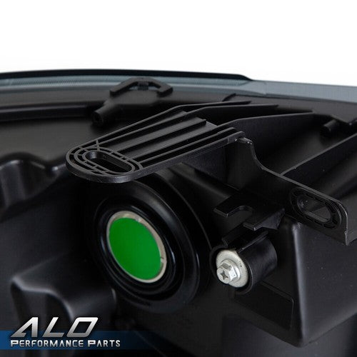 Solid Spare LED DRL Headlights Amber Black Fit For 2007-2014 Chevy Silverado 1500 2500 3500