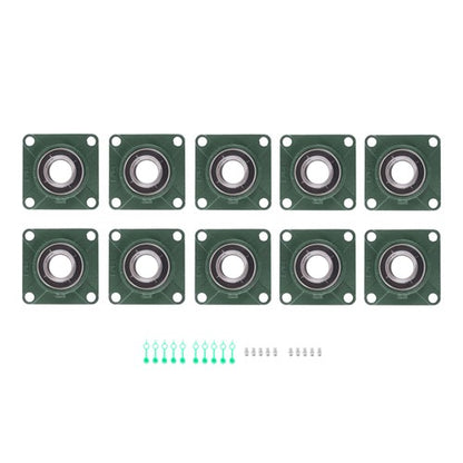 Solid Spare UCF208-24 1-1/2" Bore 10PCS Pillow Block Flange Bearing 4 Bolt Self-Alignment