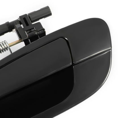 Solid Spare Rear Driver Left Outside Door Handle For 2002-2006 Nissan Altima Black Plastic
