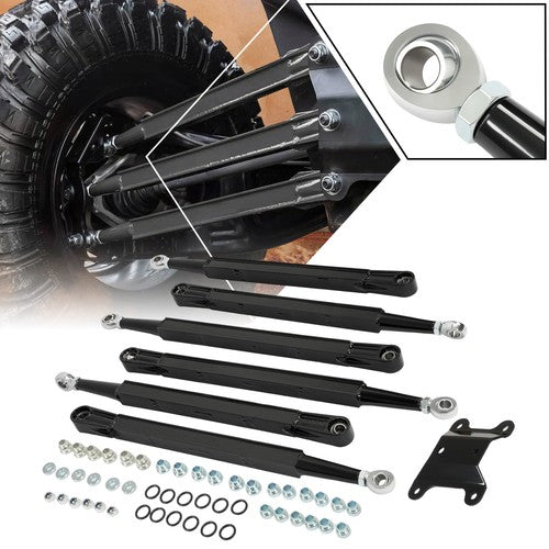 Solid Spare Steel Boxed Rear Radius Arms For Can-Am Maverick X3 2017+ 64" Body Powder Coated