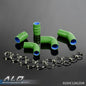 Solid Spare Fit For Ford Focus 1.8 TDDi Individual Silicone Radiator Hose+Clamps Kit